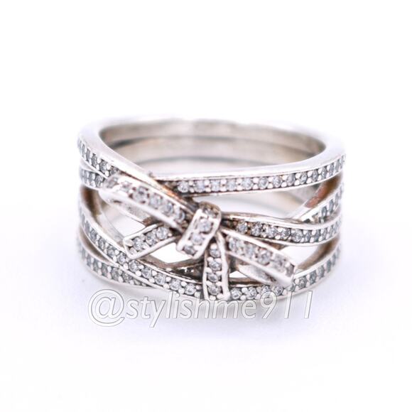 AUTHENTIC PANDORA Delicate Sentiments Statement Ring - Picture 1 of 13